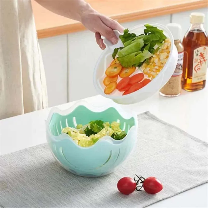 3 in1 Creative Salad Chopper Bowl Cutter