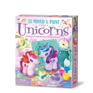 3D Mould and Paint | Glitter Unicorns | Toysmith