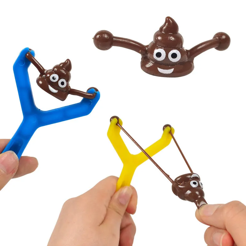 5 pcs Prankster's Catapult: Creative Poop Projectile Slingshot, TO0074