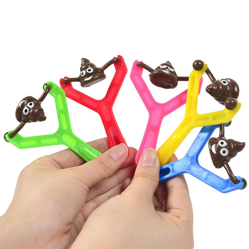 5 pcs Prankster's Catapult: Creative Poop Projectile Slingshot, TO0074