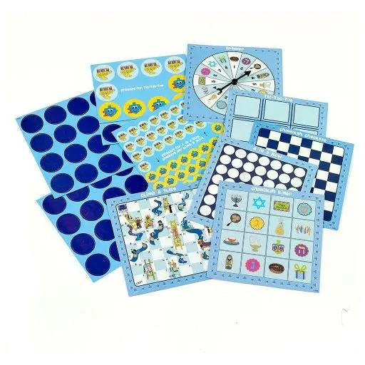 6 Chanukah Games On The Go Great for traveling! Lightweight and compact. Convenient Handle.