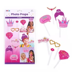 8Ct 12" Princess Photo Props