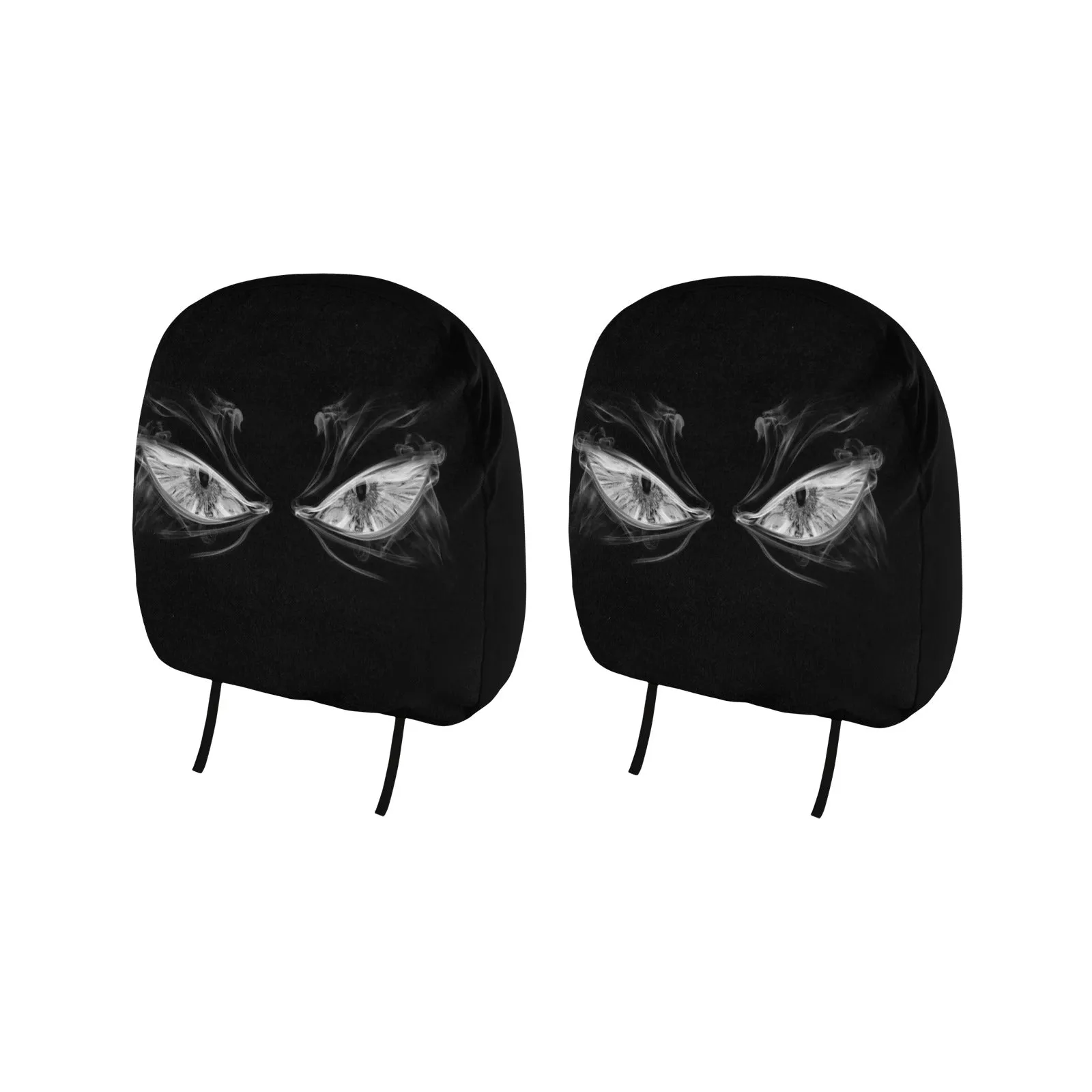 Angry Eyes Car Headrest Cover (2pcs)