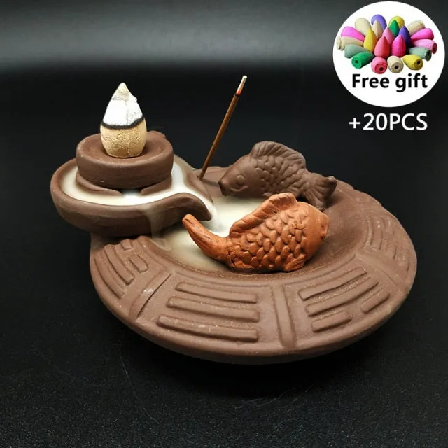 Aromatherapy Creative Ceramic Incense with Stick Holder