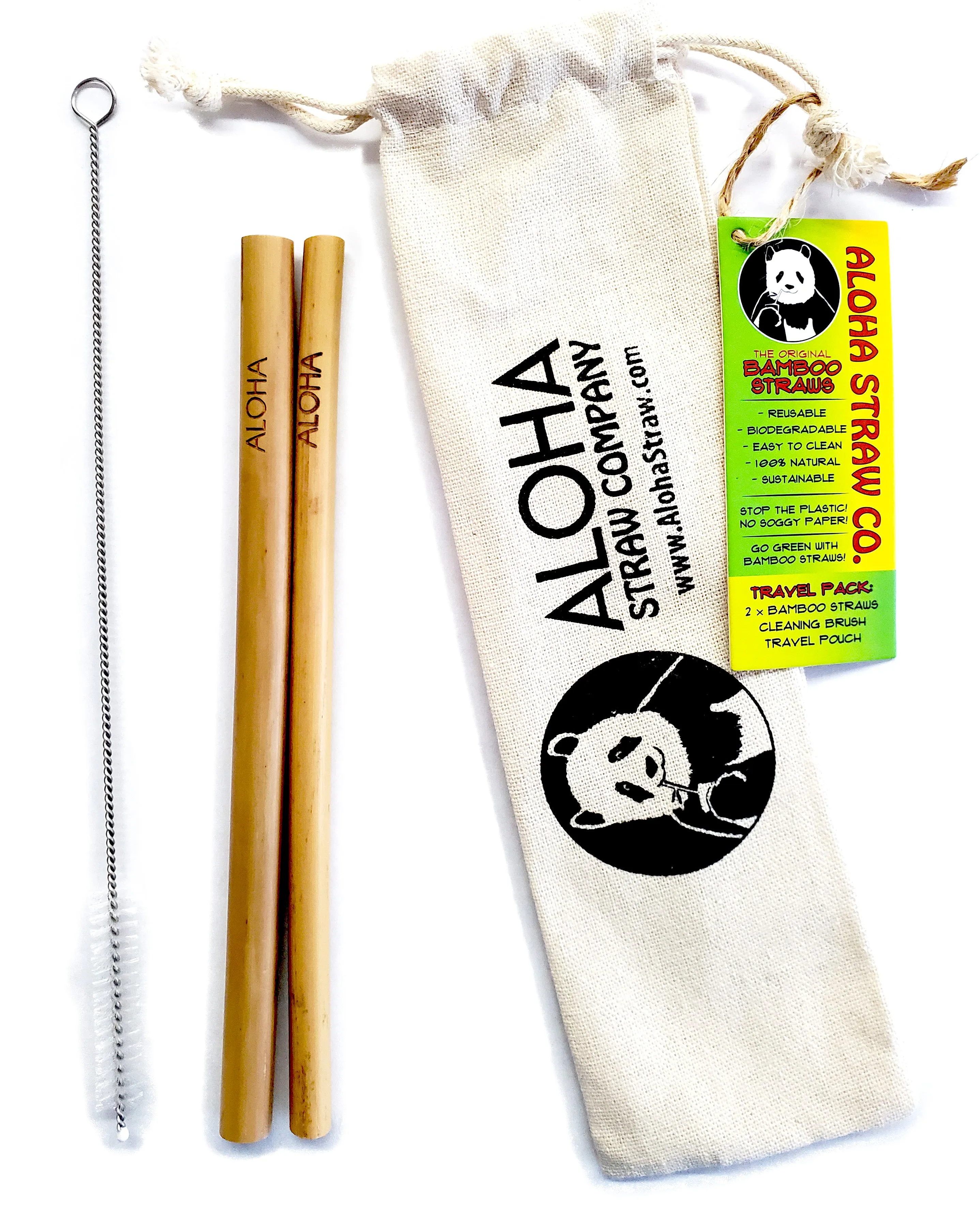 Bamboo Straw | Aloha Straw Company | Travel Set | Drinking