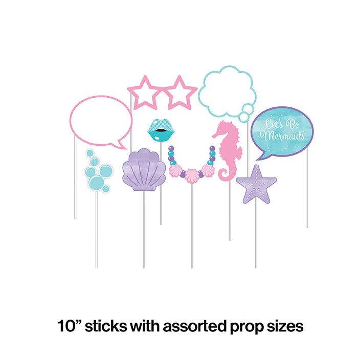 Bulk Iridescent Mermaid Party Photo Booth Props (60 per Case)