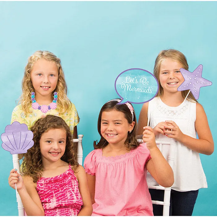 Bulk Iridescent Mermaid Party Photo Booth Props (60 per Case)