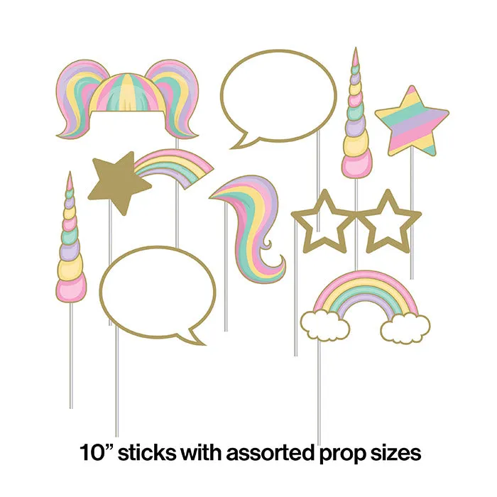 Bulk Sparkle Unicorn Photo Booth Props (60 per Case)