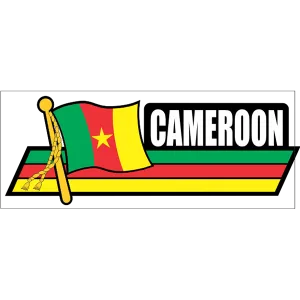 Cameroon Flag Car Sidekick Decal