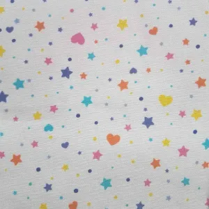 Confetti Fabric, Heart Fabric, Star Fabric, Sprinkles Fabric