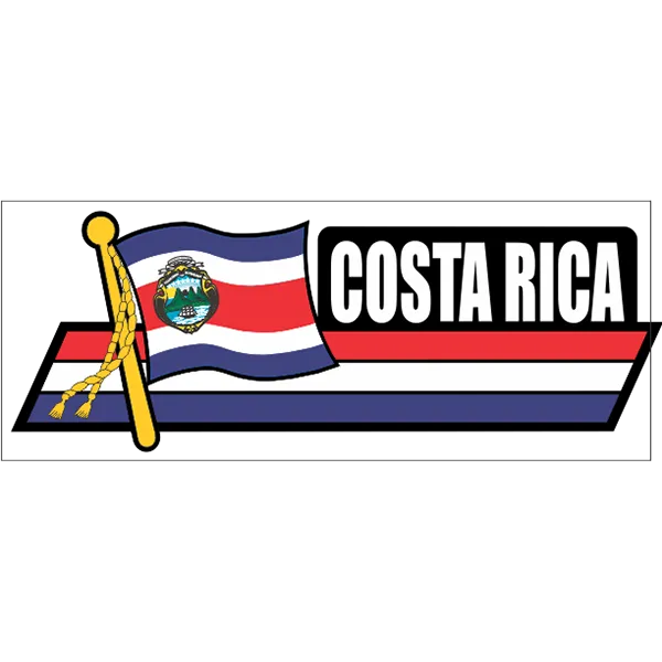 Costa Rica Flag Car Sidekick Decal