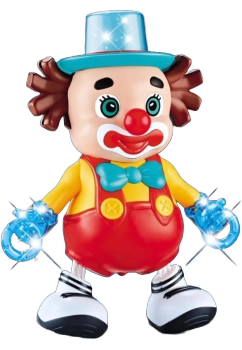 Cute Funny-Face Dancing Clown Joker Toy with Music & Flashing Lights