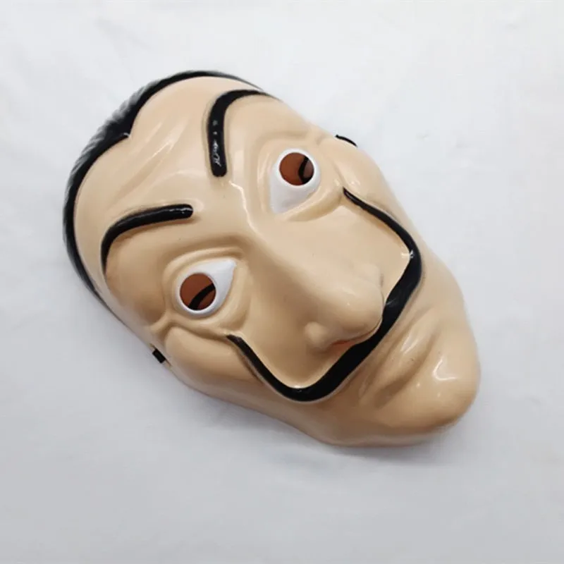 Dali Plastic Halloween Mask Paper House La Casa De Papel Cosplay Masquerade Tools Funny Mask