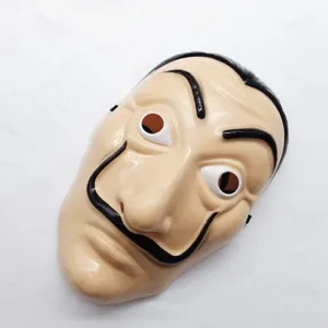 Dali Plastic Halloween Mask Paper House La Casa De Papel Cosplay Masquerade Tools Funny Mask