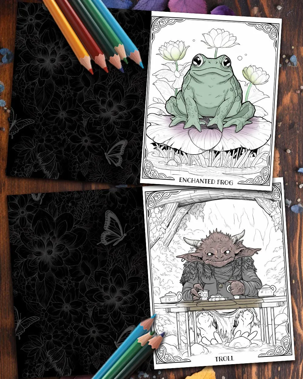 Dark Fables: A Fairy Tale Coloring Book for Adults