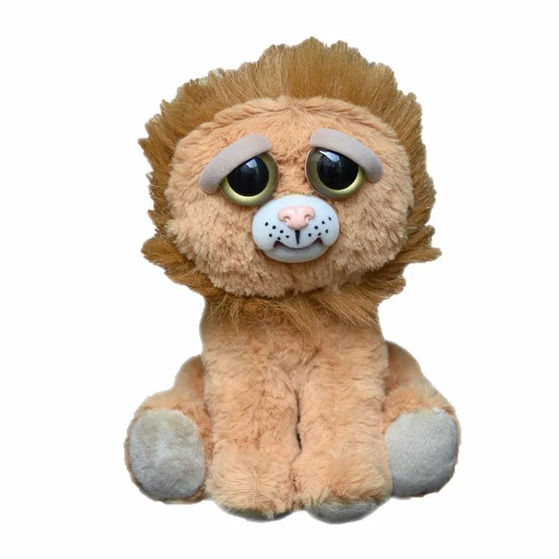 Feisty Pets by William Mark- Marky Mischief- Adorable 8.5" Plush Stuffed Lion Bear That Turns Feisty With a Squeeze!