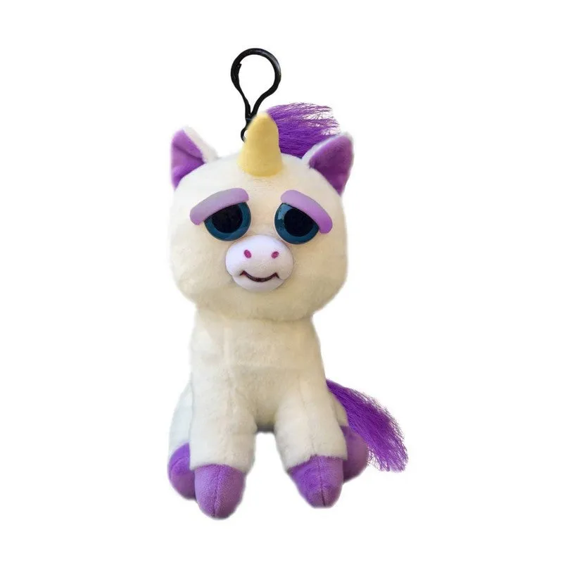 Feisty Pets Mini Glenda Glitterpoop- Interactive 4" Backpack Clip or Purse Charm!