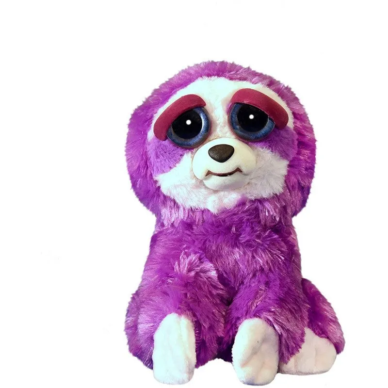 Feisty Pets Plush Purple Sloth-Lightningbolt Lucy