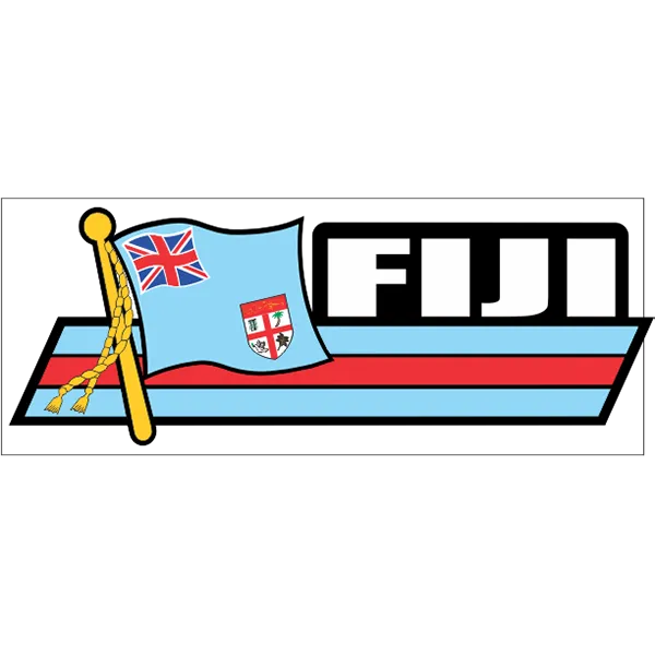 Fiji Flag Car Sidekick Decal