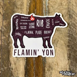 Flamin' Yon Sticker