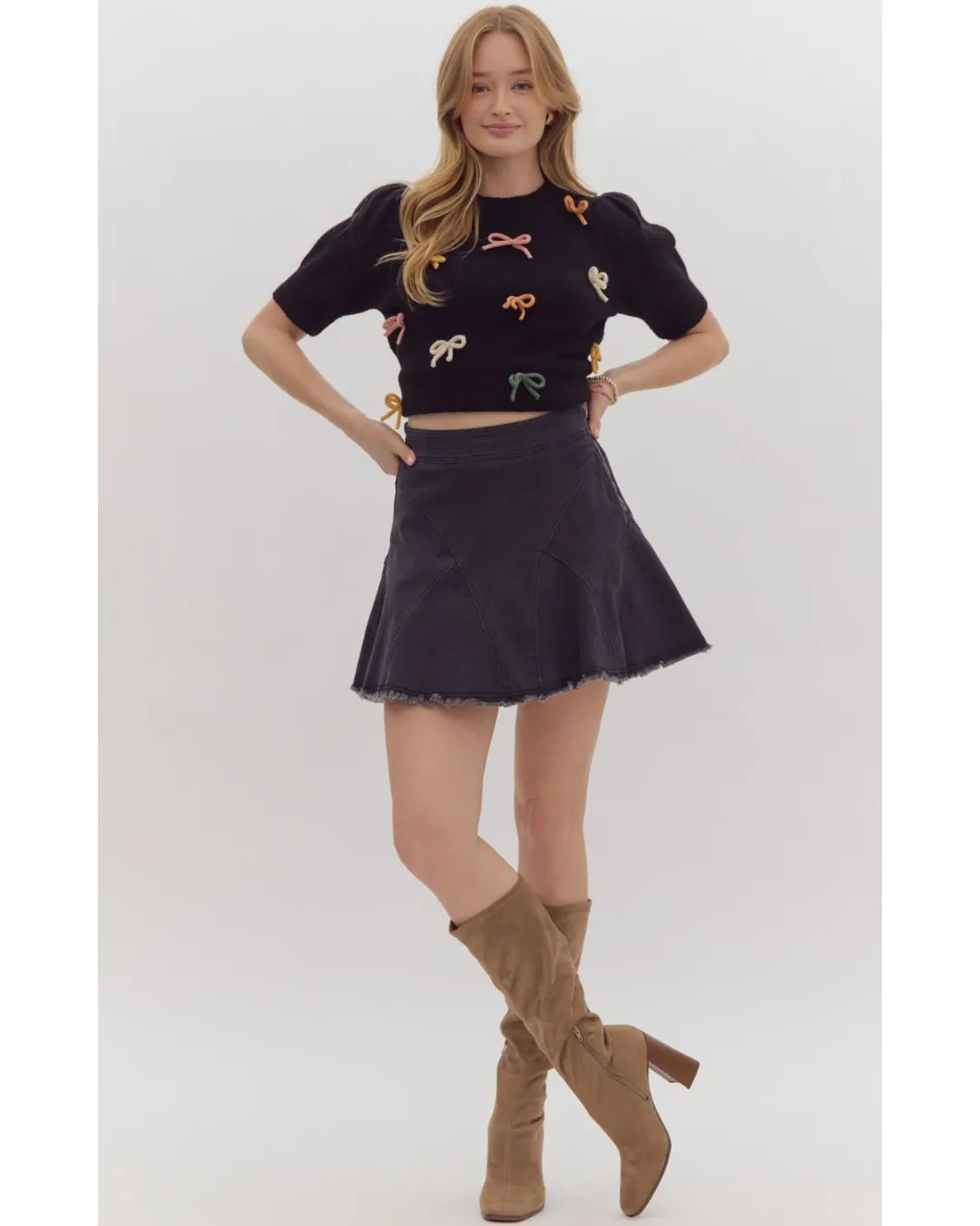 Florence Mini Skirt Black