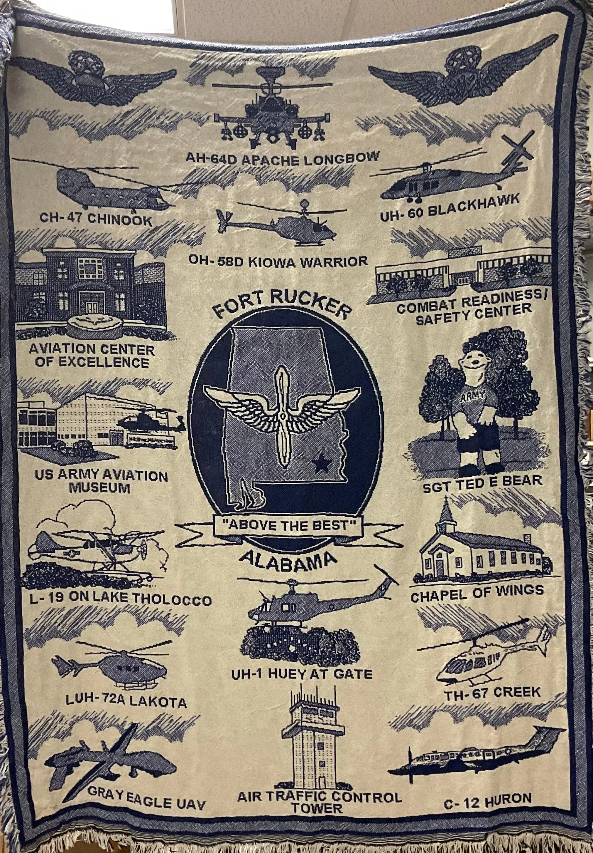 Fort Rucker Throw Blanket