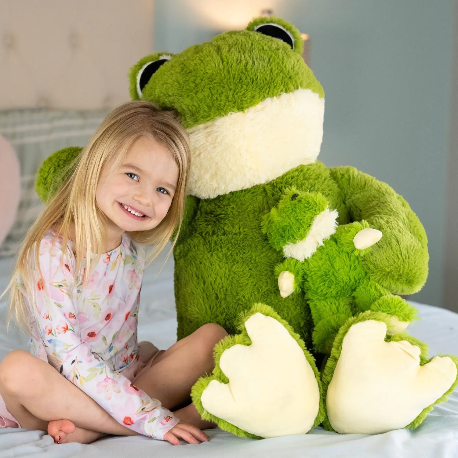 Frog Plush Toys Frog Stuffed Animals, Green, 36.2 Inches