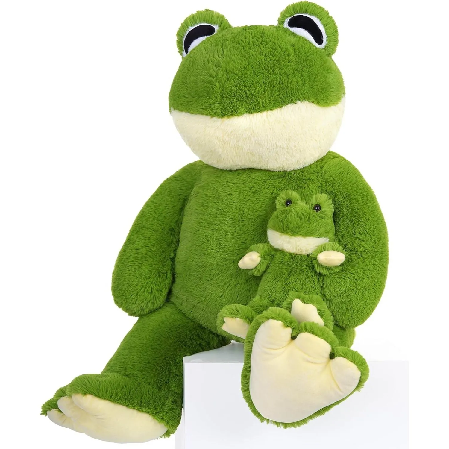 Frog Plush Toys Frog Stuffed Animals, Green, 36.2 Inches