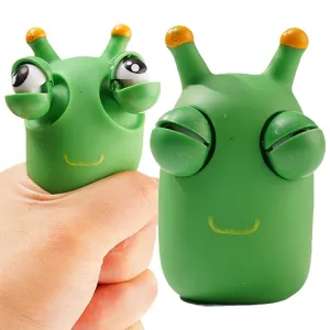 Funny Eyeball Burst Squeeze Toy Green Eye Caterpillar Pinch Toys Adult Kids Stress Relief Fidget Toy Creative Decompression Toy