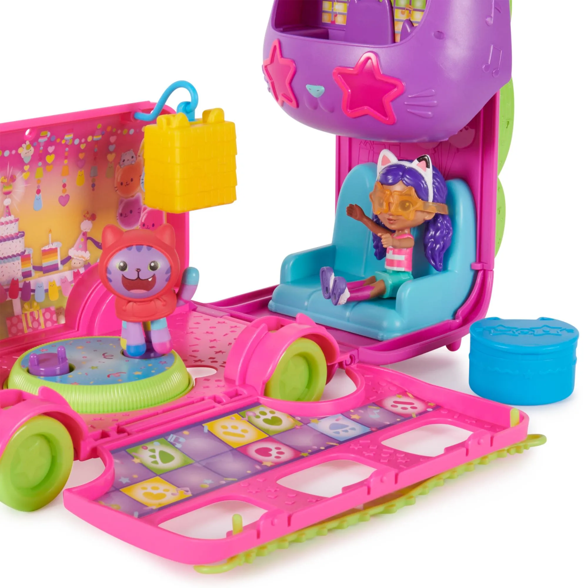 Gabby's Dollhouse Celebration Party Bus Playset