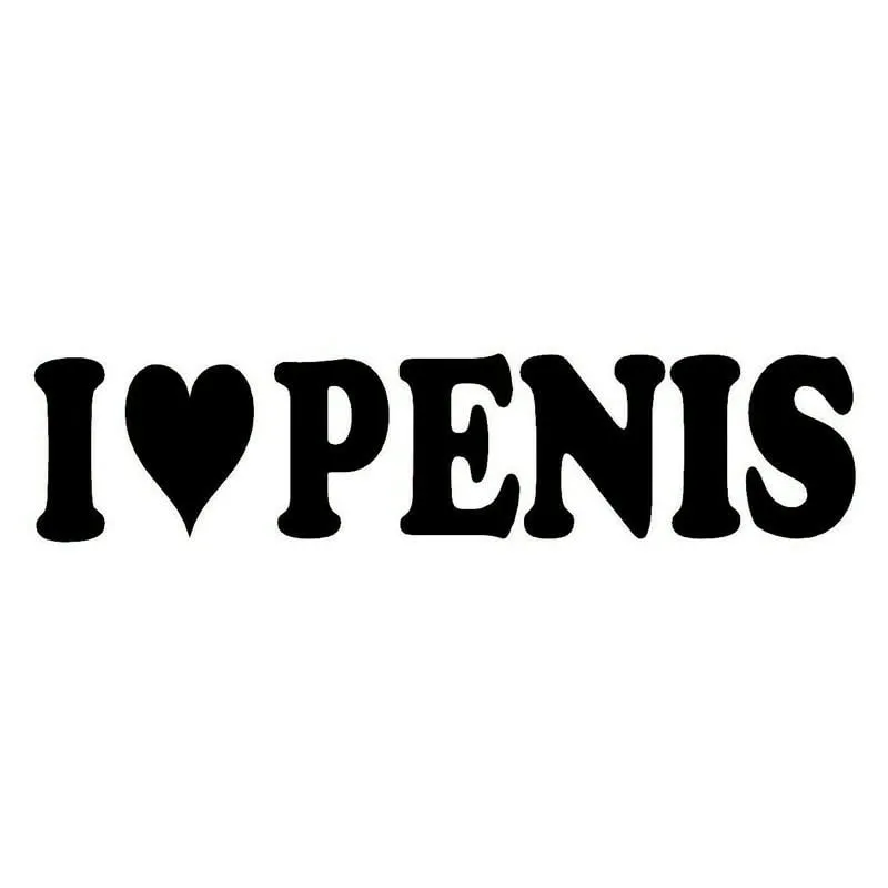 GADGETS WRAP Vinyl Wall Decal Sticker I Love Penis Funny Prank Gift Car Window Sticker