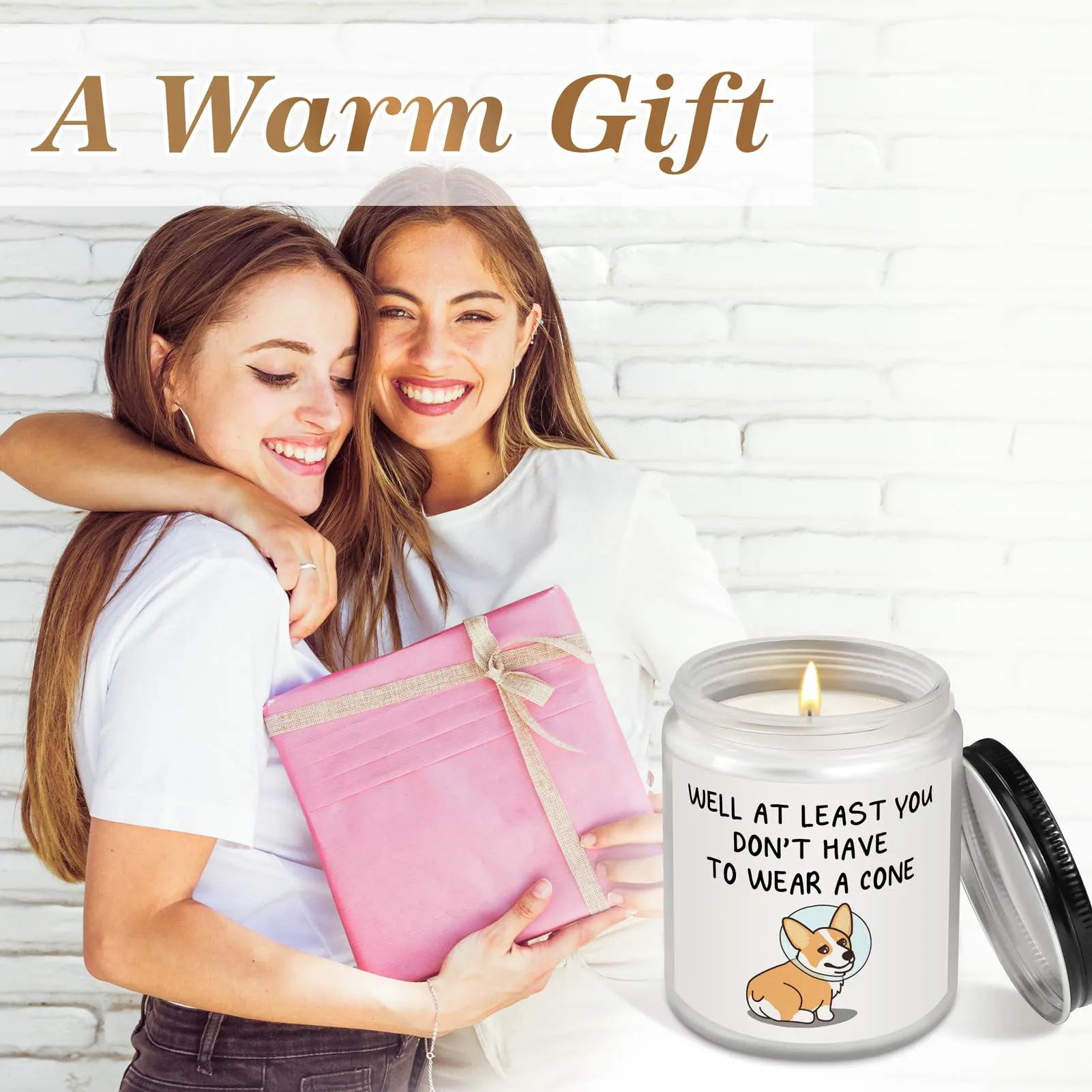 Get Well Soon Gifts for Women, Funny Cute Gifts for Women After Surgery Recovery - Lavender Scented Candle, Thinking of You Feel Better Cheer Up Gifts for Mom Daughter Sister Friend Coworker