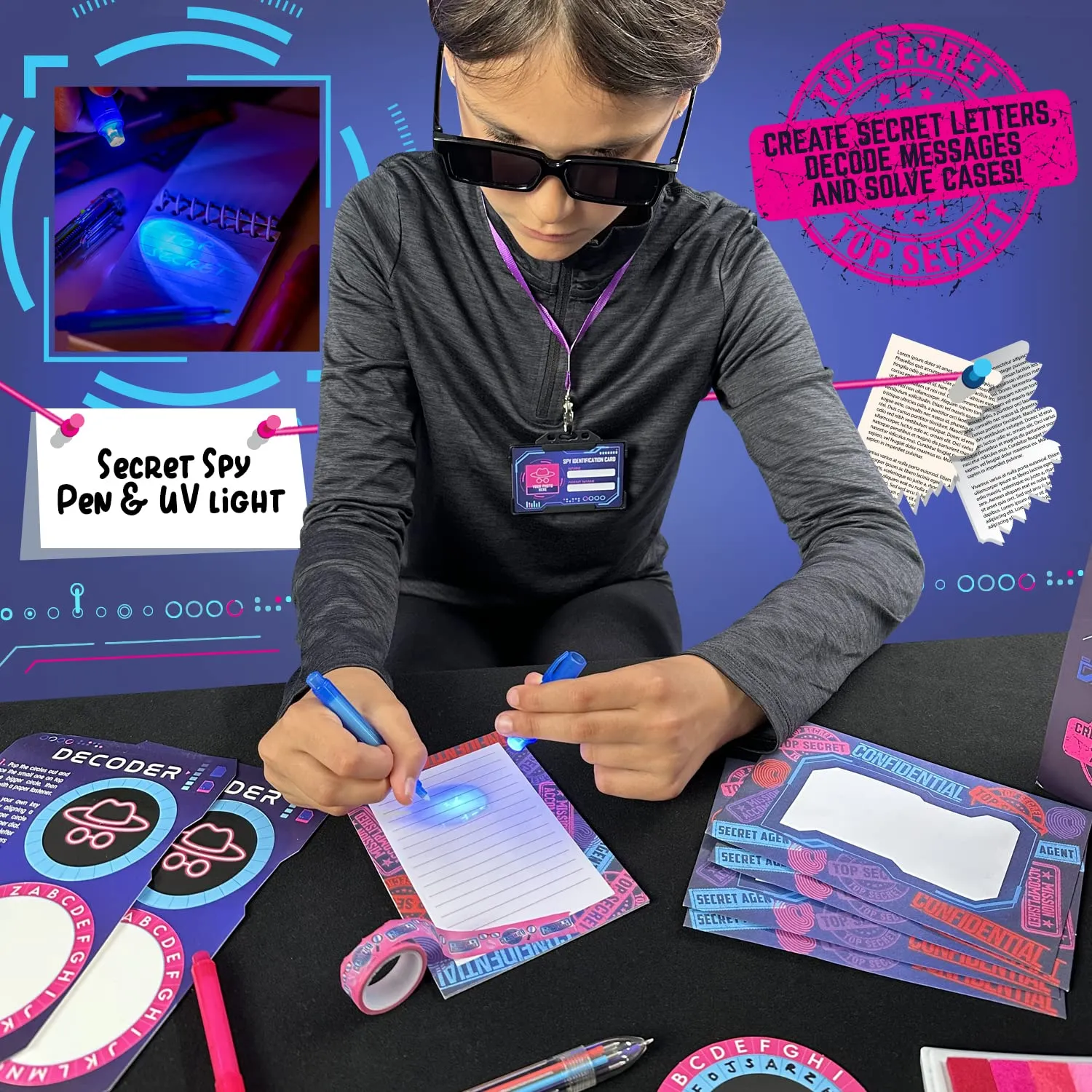 GirlZone Ultimate Secret Agent Writing Set