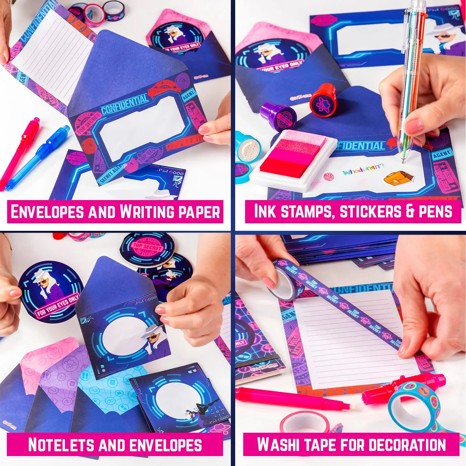 GirlZone Ultimate Secret Agent Writing Set