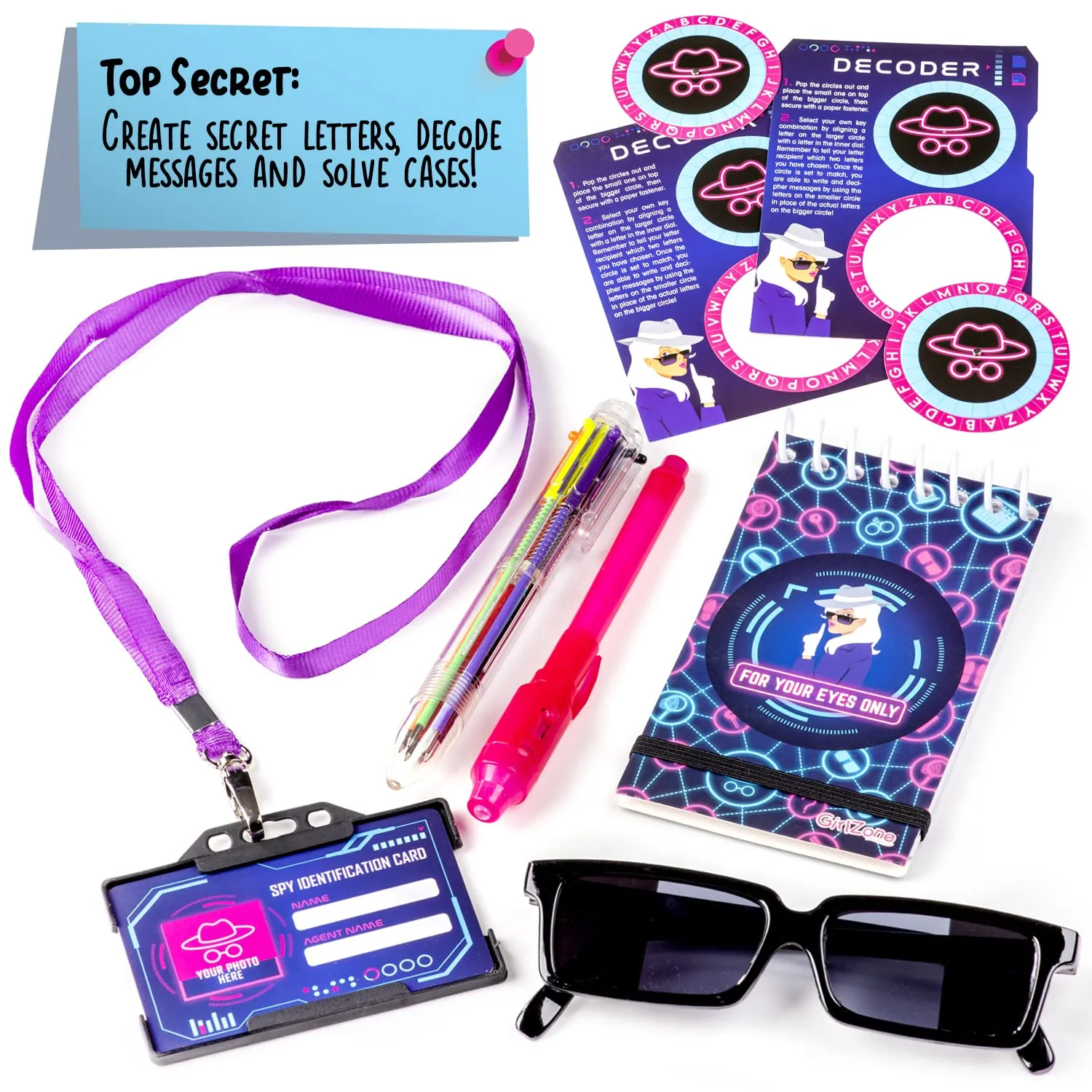 GirlZone Ultimate Secret Agent Writing Set