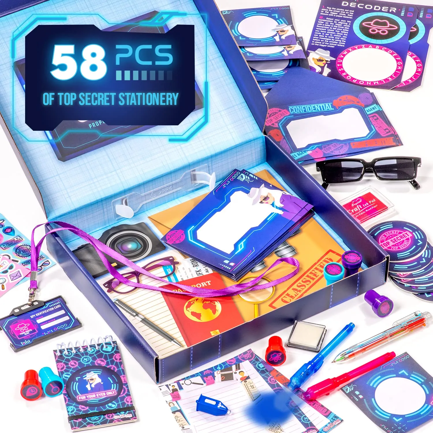 GirlZone Ultimate Secret Agent Writing Set