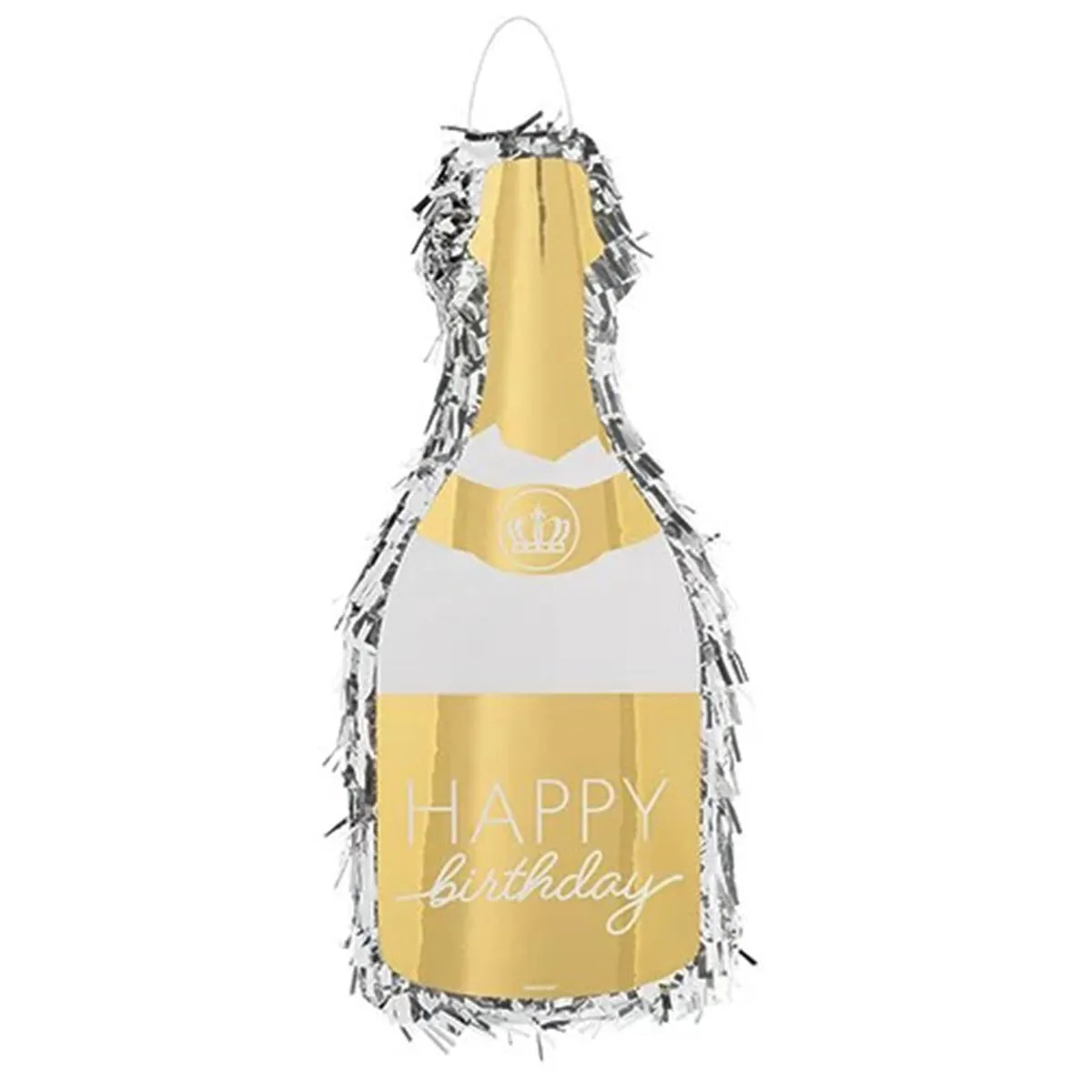 Golden Age Deluxe Champagne Bottle Piñata 20.5"  | 1 ct