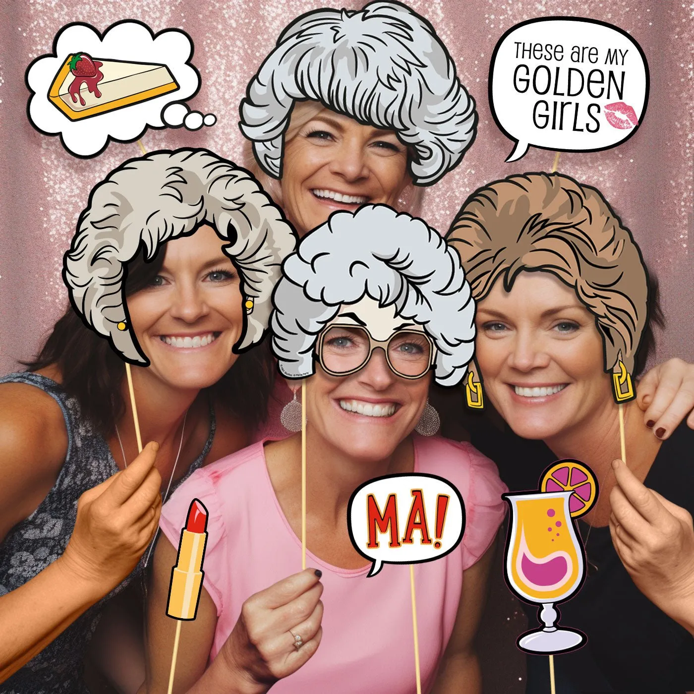 Golden Girls Photo Booth Props