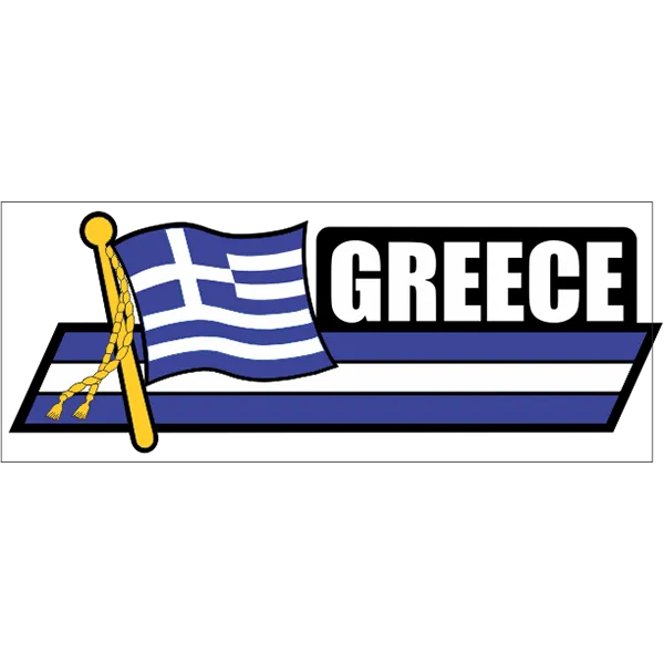 Greece Flag Car Sidekick Decal