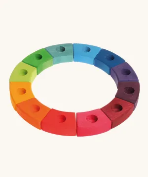 Grimm's 12-Piece Rainbow Birthday Ring