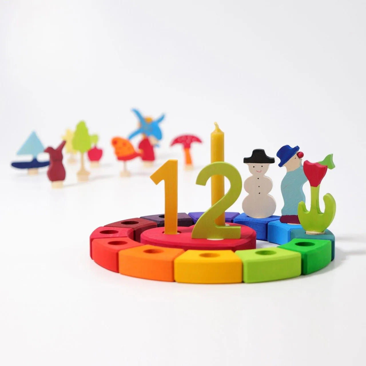 Grimm's 12-Piece Rainbow Birthday Ring