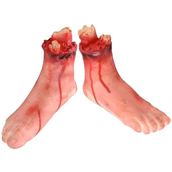 Halloween 5 Pcs Bloody Scary Hands Foot Leg Body Parts