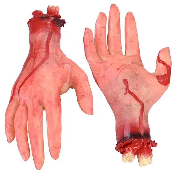 Halloween 5 Pcs Bloody Scary Hands Foot Leg Body Parts