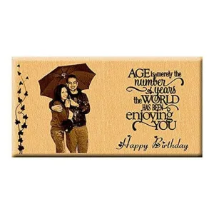 Incredible Craft Gifts Unique Engraved Birthday Personalized Gift For Boyfriend (Wood, Brown)