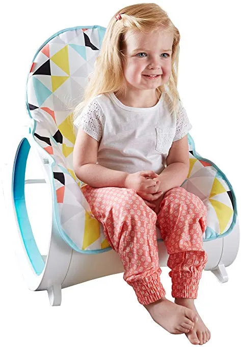 Infant-to-Toddler Rocker, Yellow/Blue/White / Grey