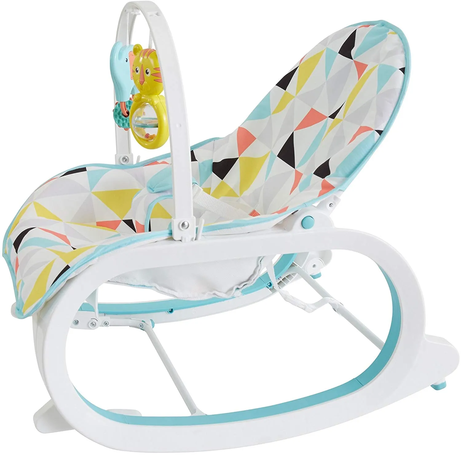 Infant-to-Toddler Rocker, Yellow/Blue/White / Grey