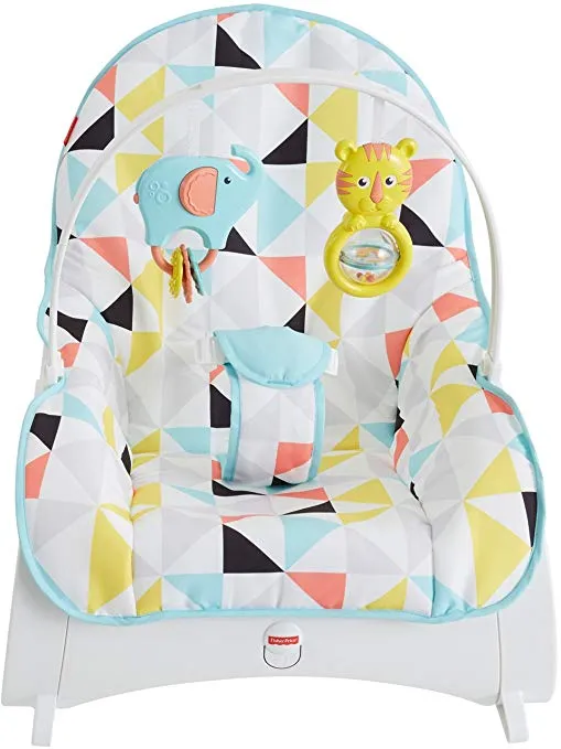 Infant-to-Toddler Rocker, Yellow/Blue/White / Grey