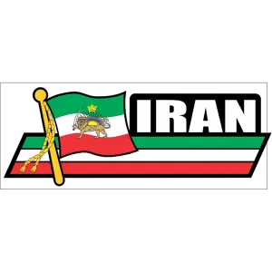 Iran Flag Car Sidekick Decal