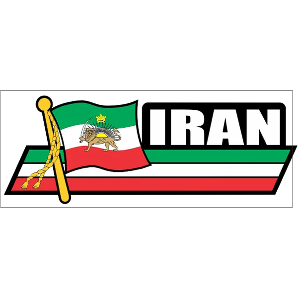 Iran Flag Car Sidekick Decal