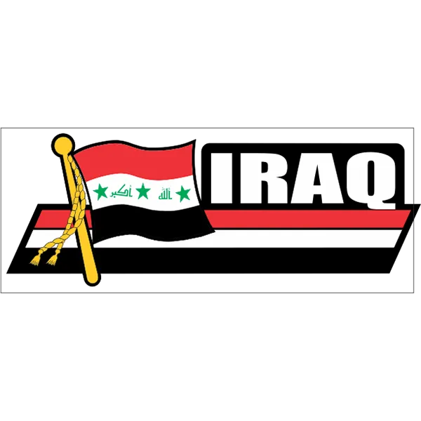 Iraq Flag Car Sidekick Decal